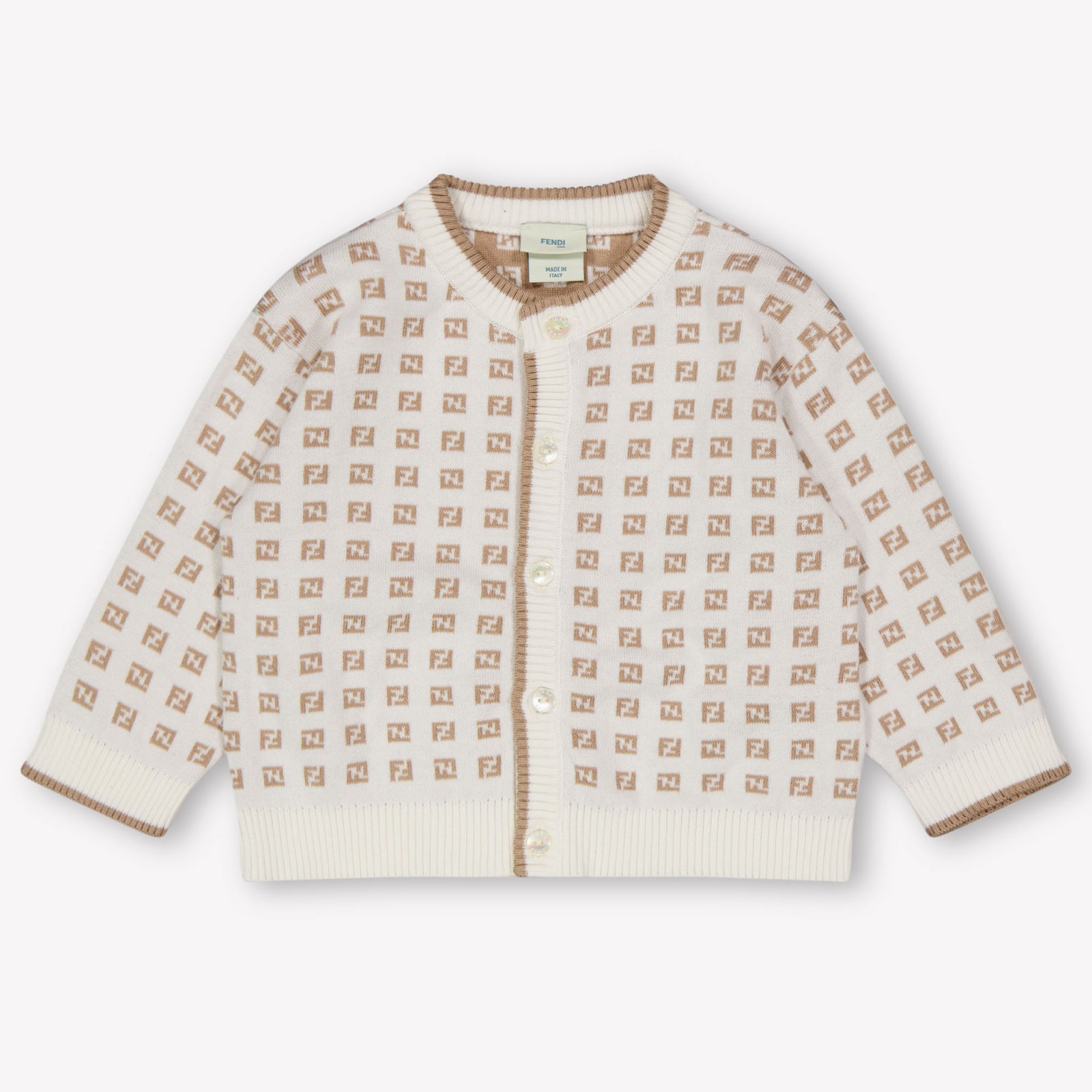 Fendi Baby Unisex Cardigan In White