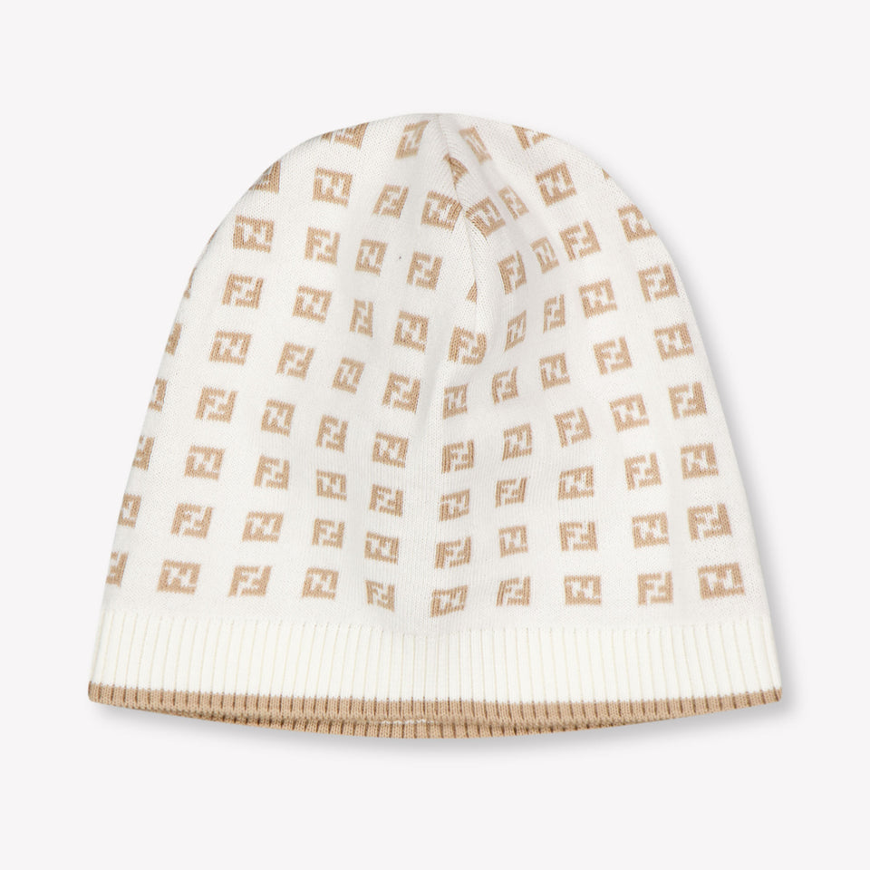 Fendi Baby Unisex Hat In Beige