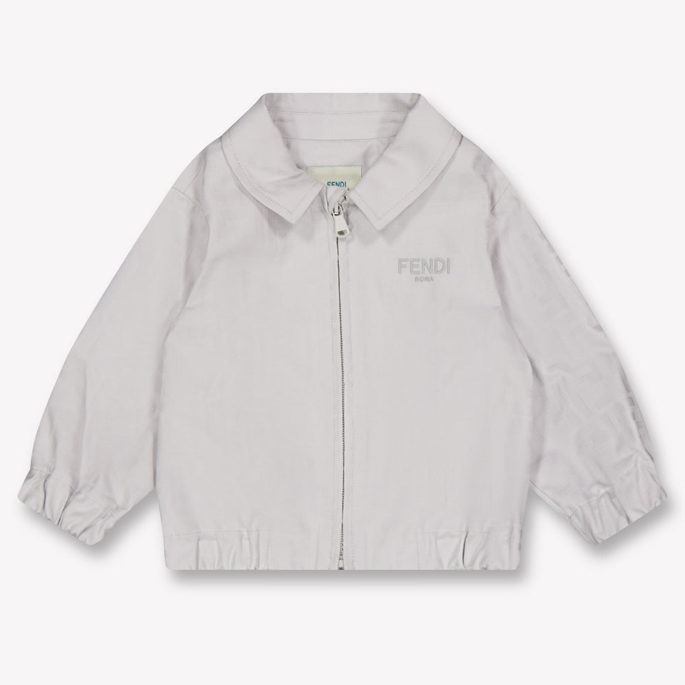 Fendi Baby Boys Summer jacket In Light Gray