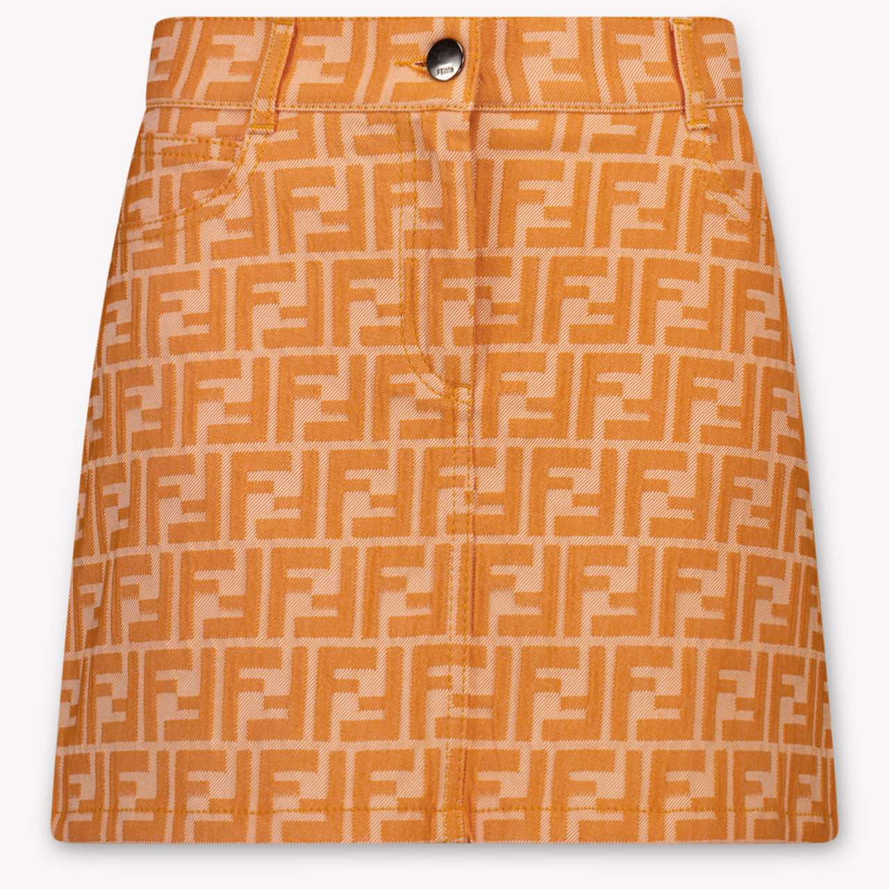 Fendi Kids Girls Skirt In Orange