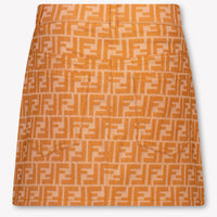 Fendi Kids Girls Skirt In Orange