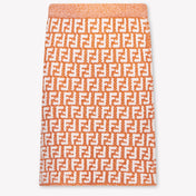 Fendi Kids Girls Skirt In Orange