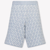 Fendi Kinder Jongens Shorts In Licht Blauw