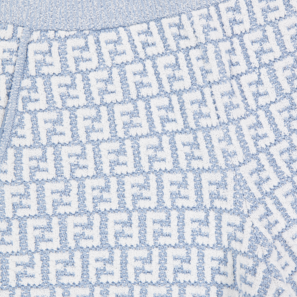 Fendi Kinder Jongens Shorts In Licht Blauw