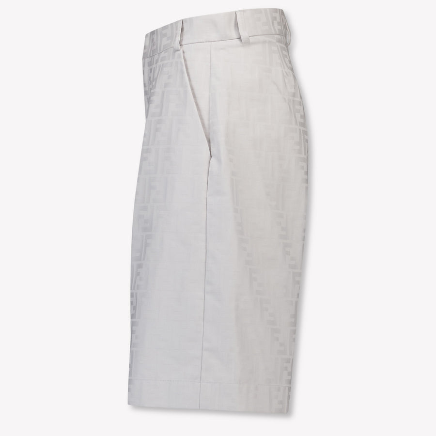 Fendi Kids Boys Shorts In Light Gray