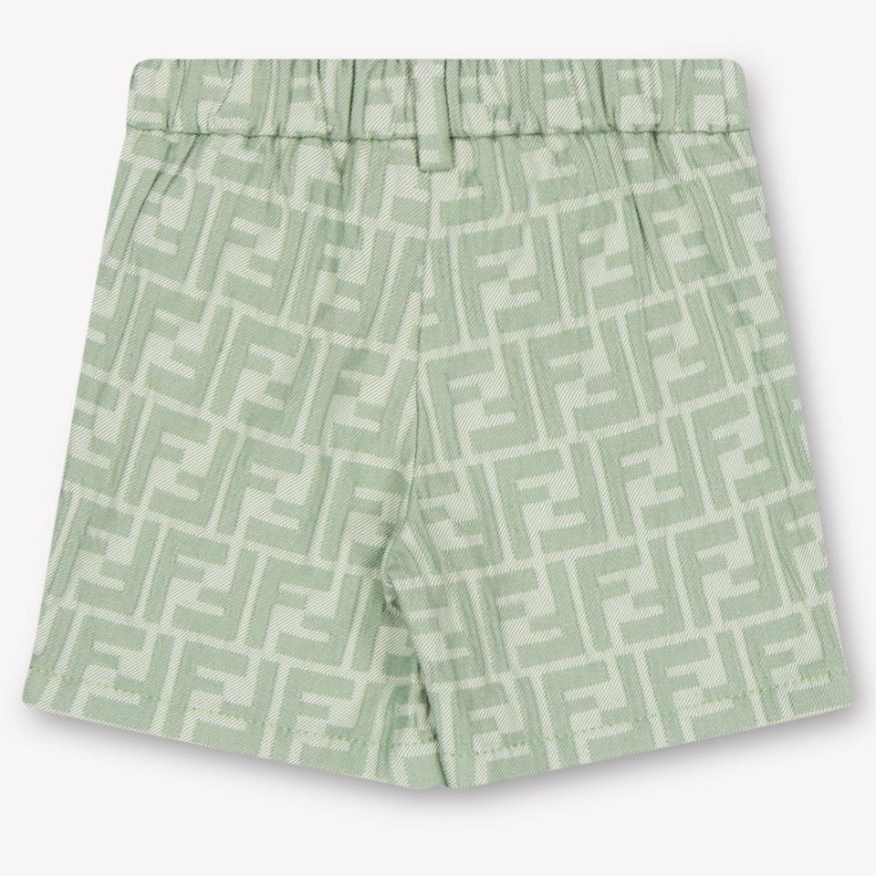 Fendi Baby Unisex Shorts In Light Green