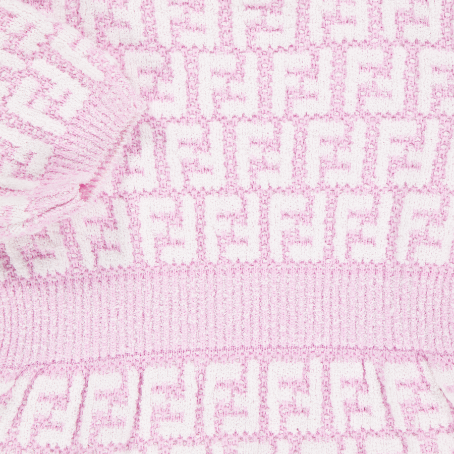 Fendi Baby Girls Dress In Light Pink