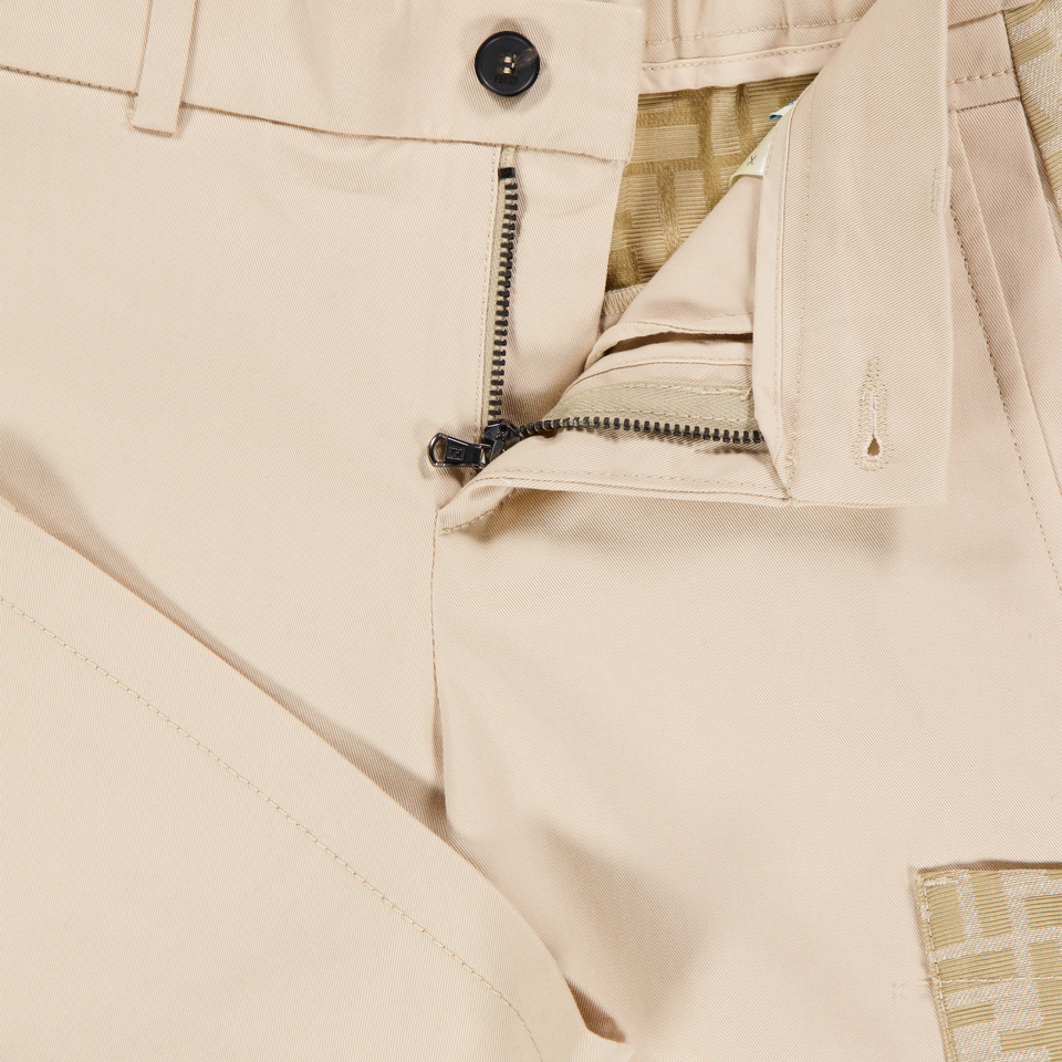 Fendi Kinder Jongens Shorts In Beige