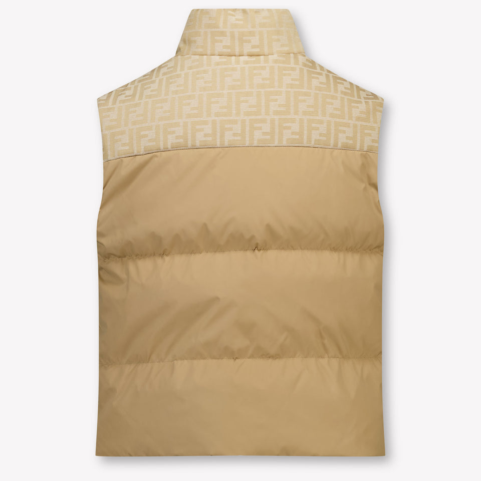 Fendi Kids Unisex Bodywarmer In Beige