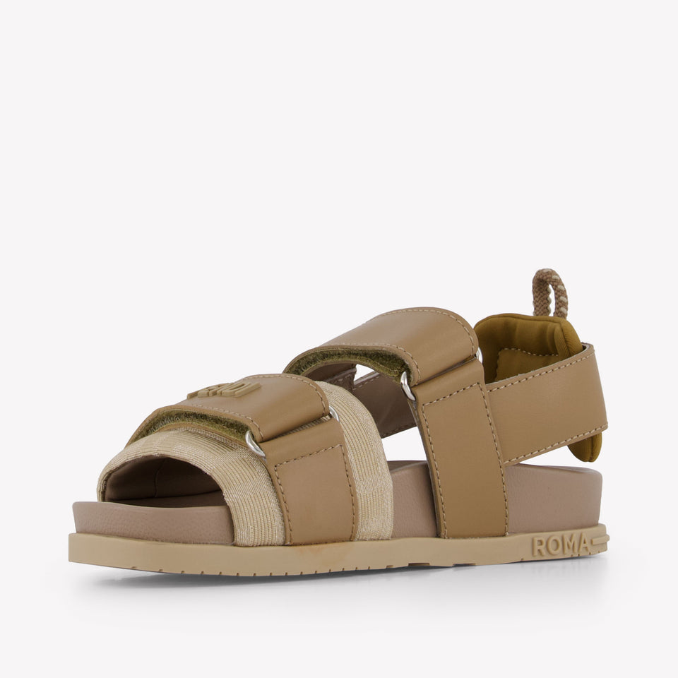 Fendi Unisex Sandalen In Beige