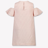 Fendi Kids Girls Dress In Pink