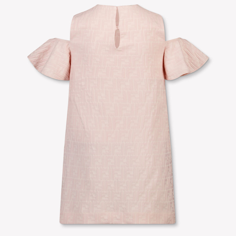 Fendi Kids Girls Dress In Pink