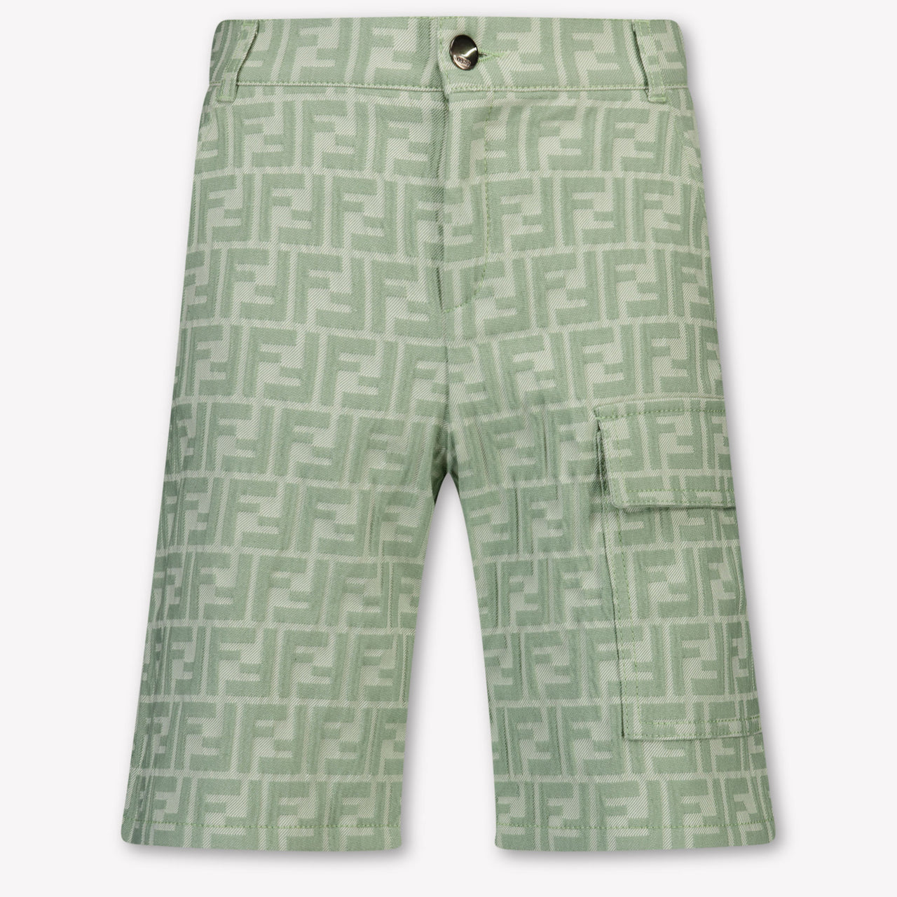 Fendi Kids Boys Pants In Light Green