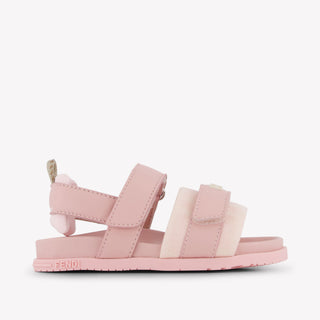 Fendi Unisex Sandals In Pink