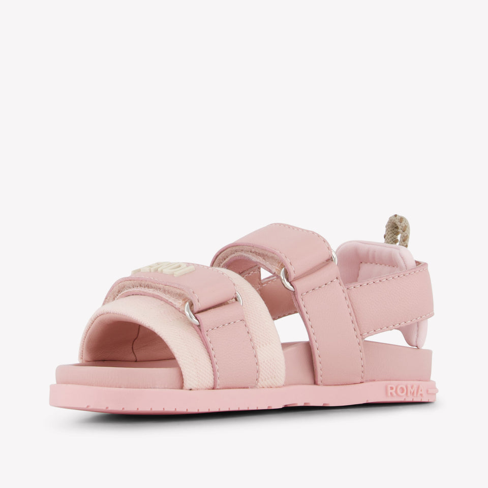 Fendi Unisex Sandals In Pink