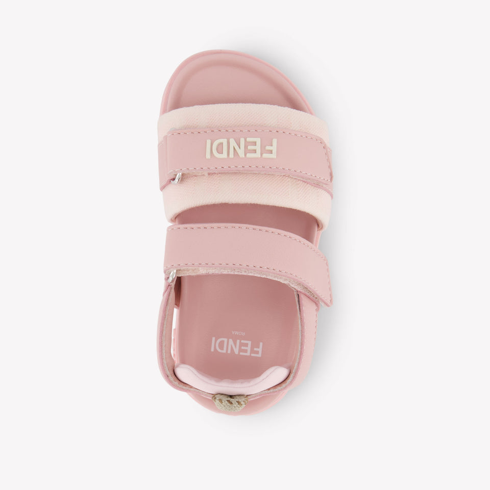 Fendi Unisex Sandals In Pink