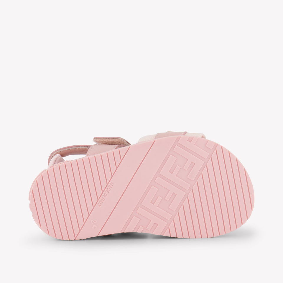 Fendi Unisex Sandals In Pink