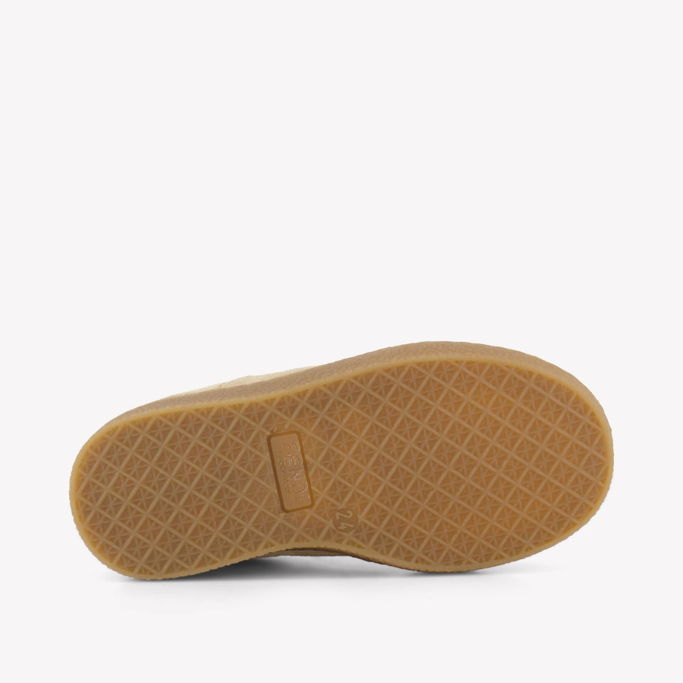 Fendi Unisex Sneakers In Beige