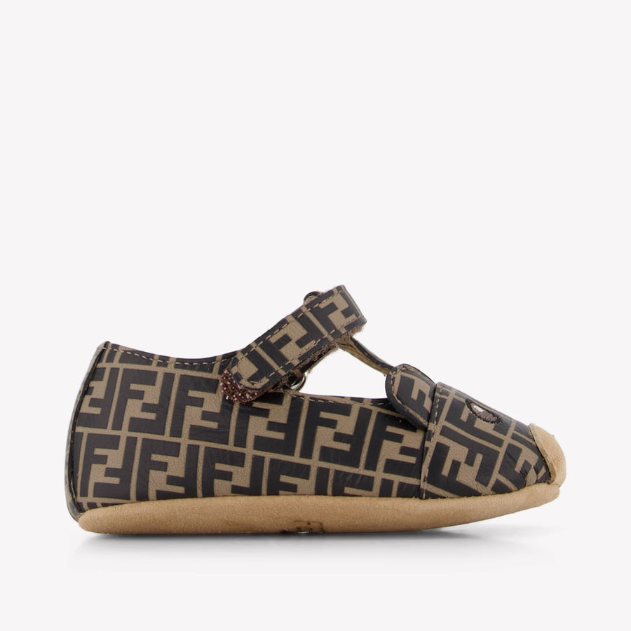 Fendi Baby Girls Shoes in Brown