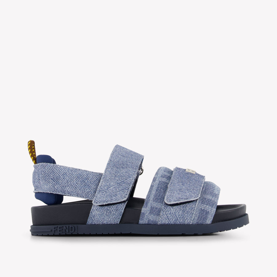 Fendi Unisex Kids Sandals in Blue