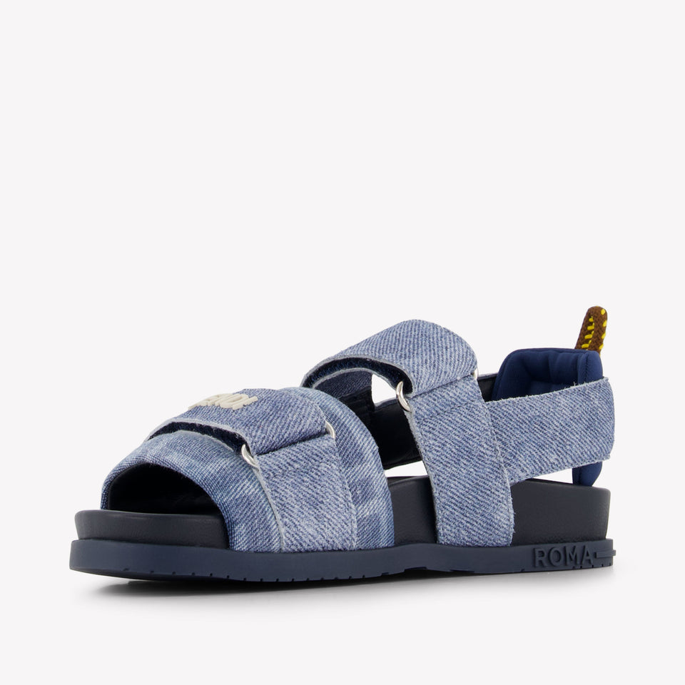 Fendi Unisex Sandalen In Blauw
