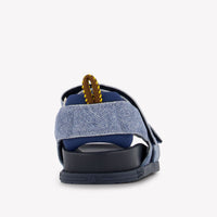 Fendi Unisex Sandals In Blue