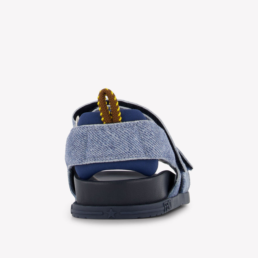 Fendi Unisex Sandals In Blue