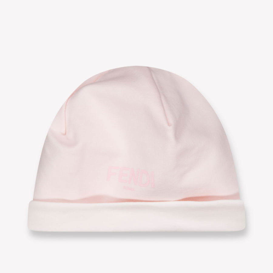 Fendi Baby Unisex Playsuit In Light Pink