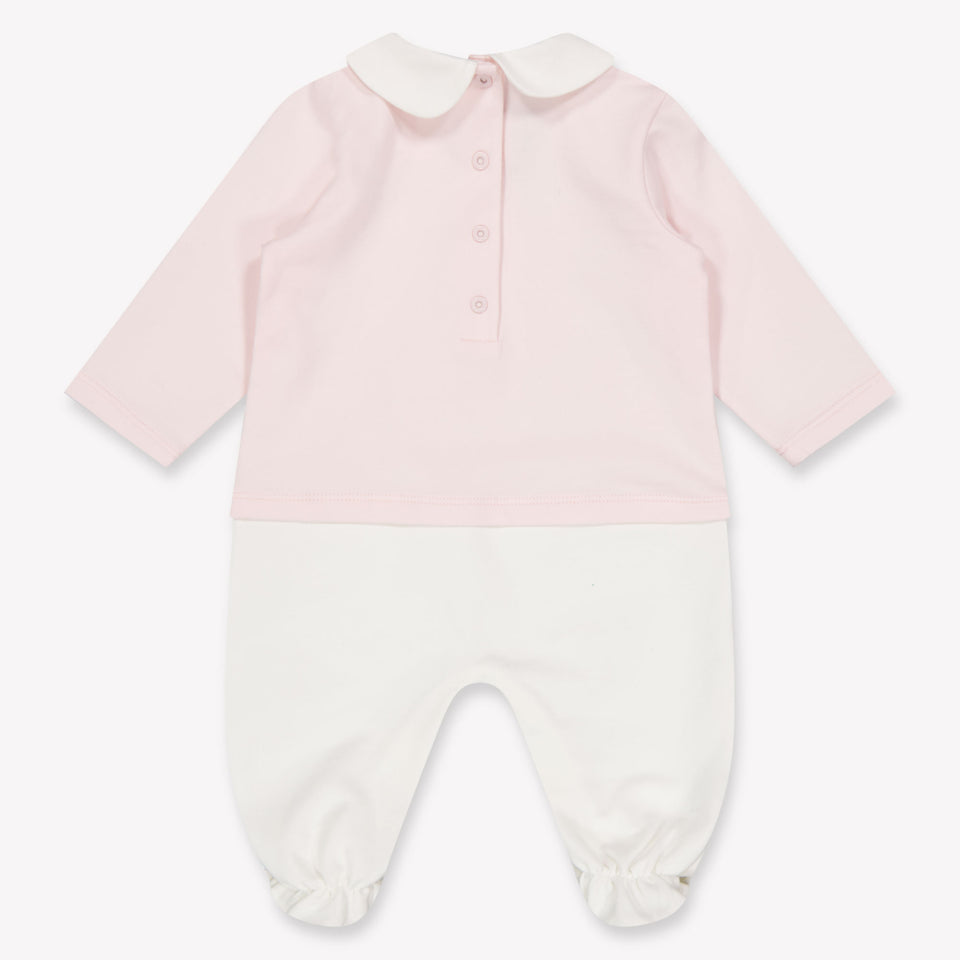 Fendi Baby Unisex Playsuit In Light Pink