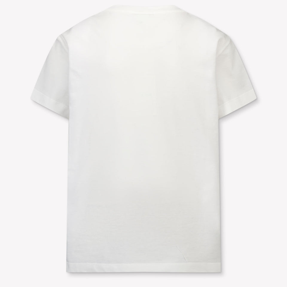 Fendi Kinder Unisex T-Shirt In Wit