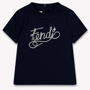 Fendi Baby Boys T-Shirt In Navy