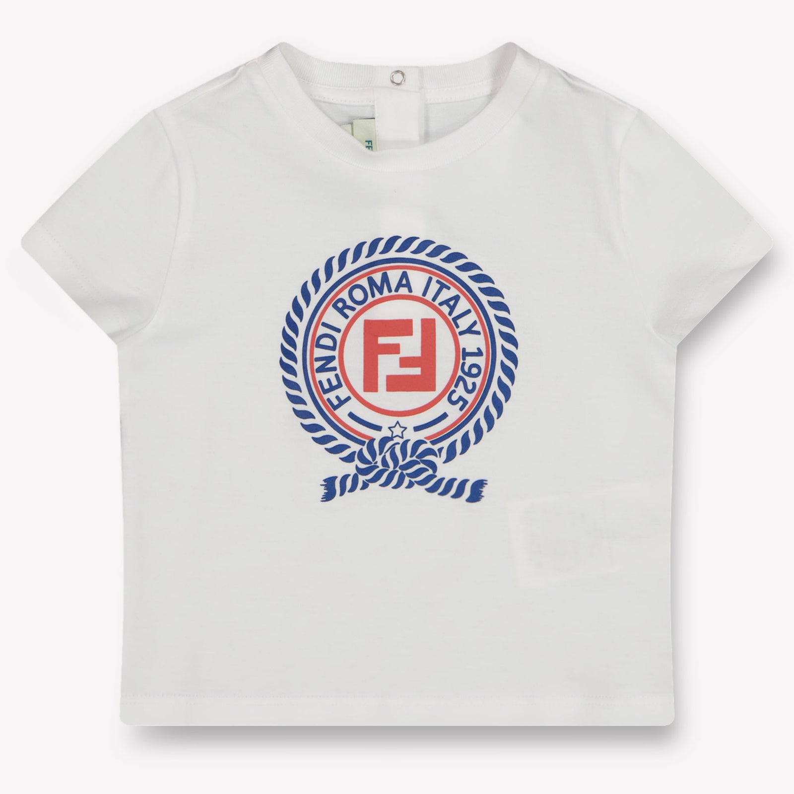 Fendi Baby Jongens T-Shirt In Wit