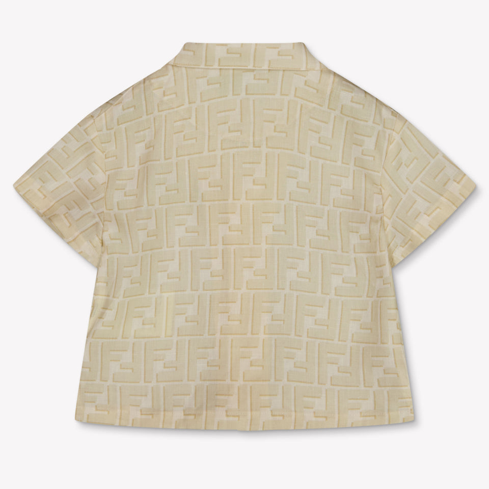 Fendi Baby Boys Blouse In Light Beige