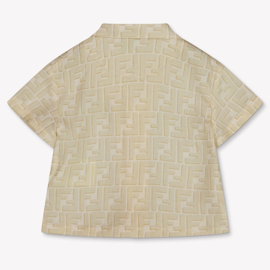 Fendi Baby Boys Blouse In Light Beige