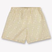 Fendi Baby Jongens Shorts In Licht Beige