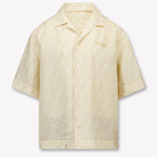 Fendi Kids Boys Blouse In Light Beige