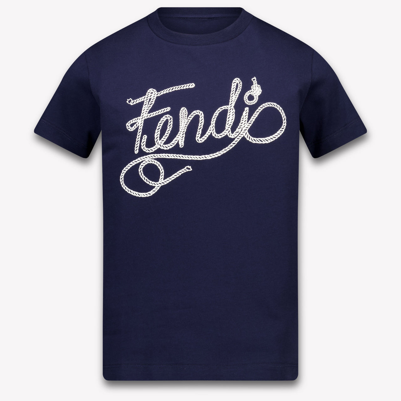 Fendi Kinder Jongens T-Shirt In Navy