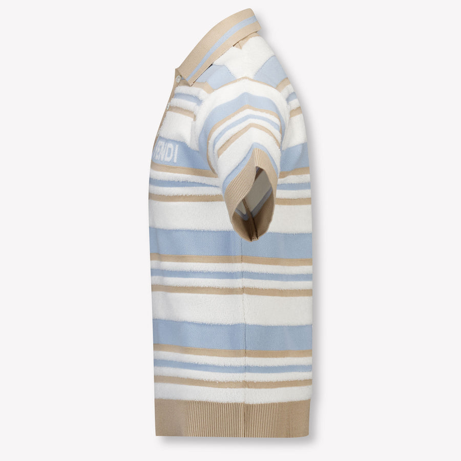 Fendi Kinder Jongens Polo In Licht Blauw