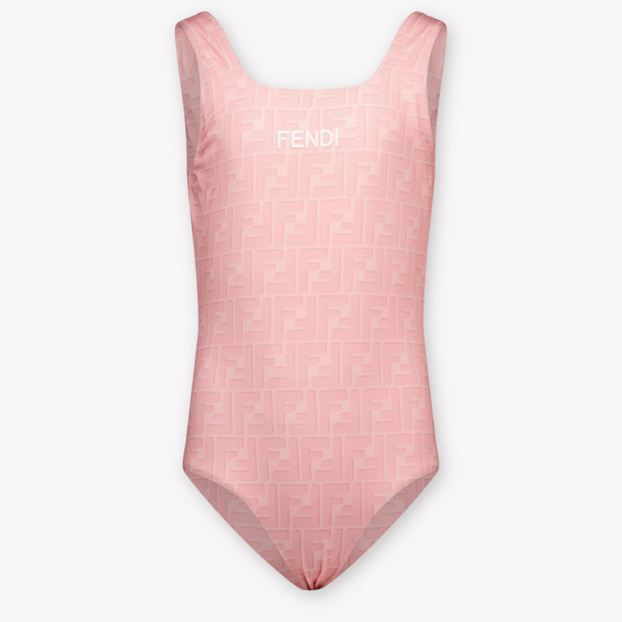 Fendi Girls Swimwear in Light Pink