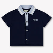 Fendi Baby Boys Polo In Navy
