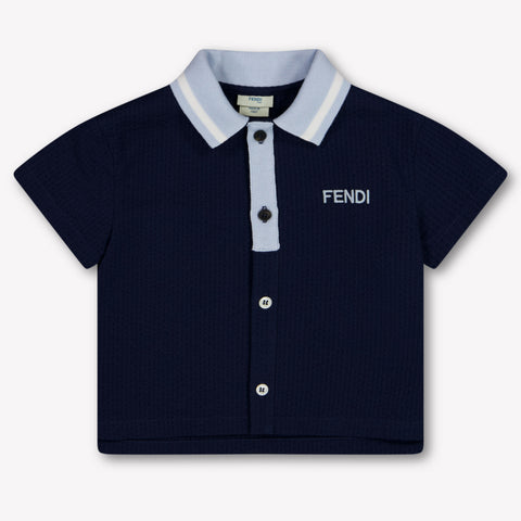 Fendi Baby Boys Polo In Navy