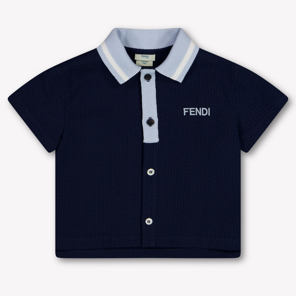 Fendi Baby Boys Polo In Navy