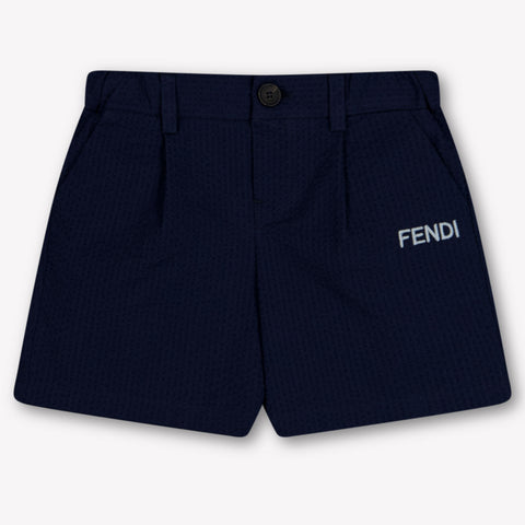 Fendi Baby Boys Shorts In Navy