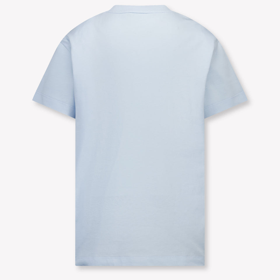 Fendi Kids Boys T-Shirt In Light Blue