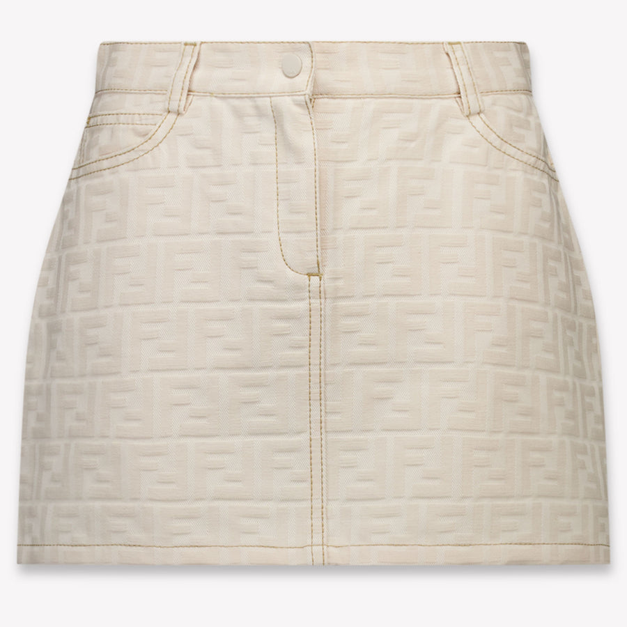 Fendi Girls Skirt in Light Beige