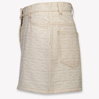 Fendi Kids Girls Skirt In Light Beige