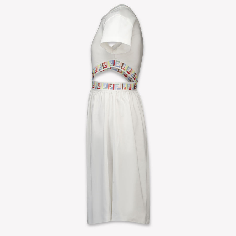 Fendi Kinder Meisjes Jurk In Wit