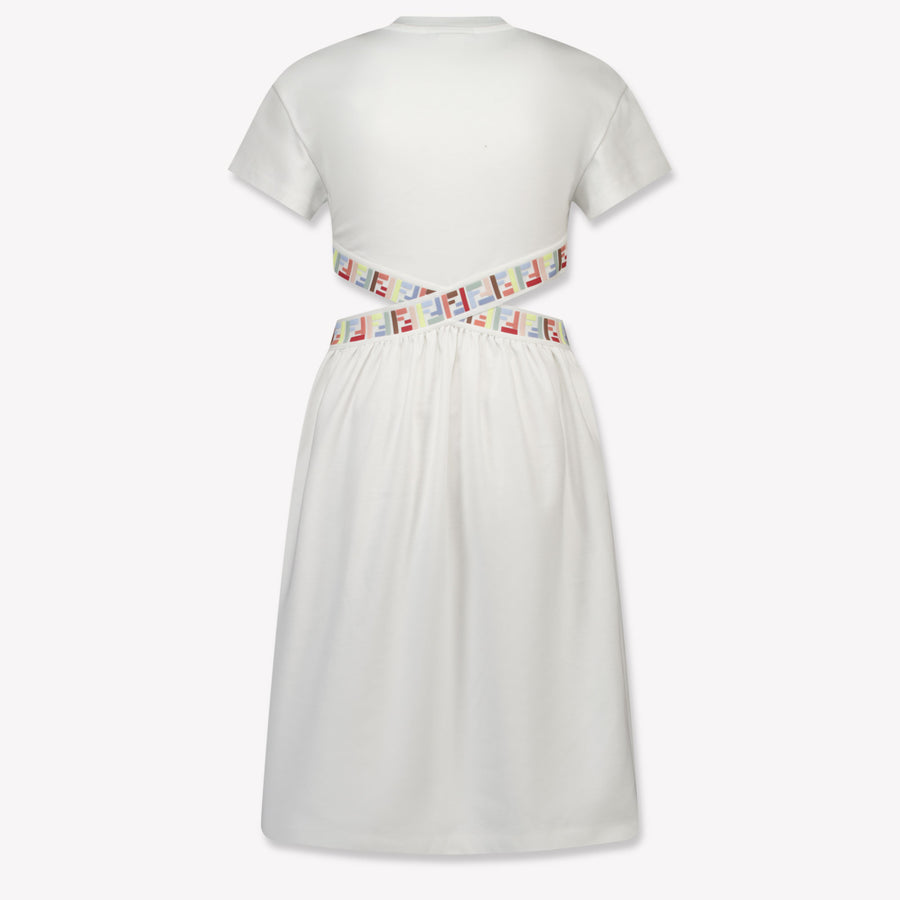 Fendi Kinder Meisjes Jurk In Wit
