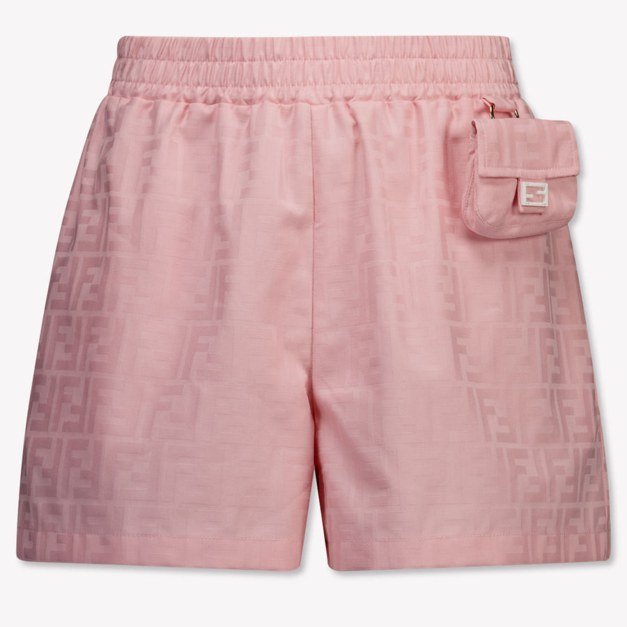 Fendi Kids Girls Shorts In Light Pink