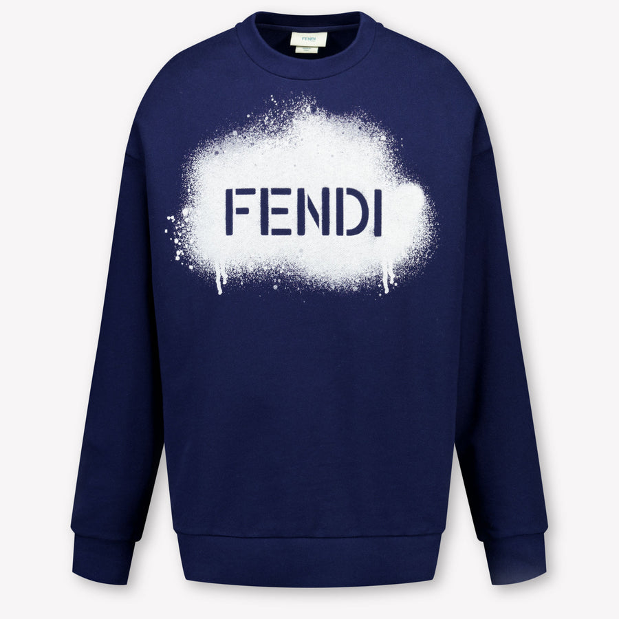 Fendi Boys Sweater in Navy